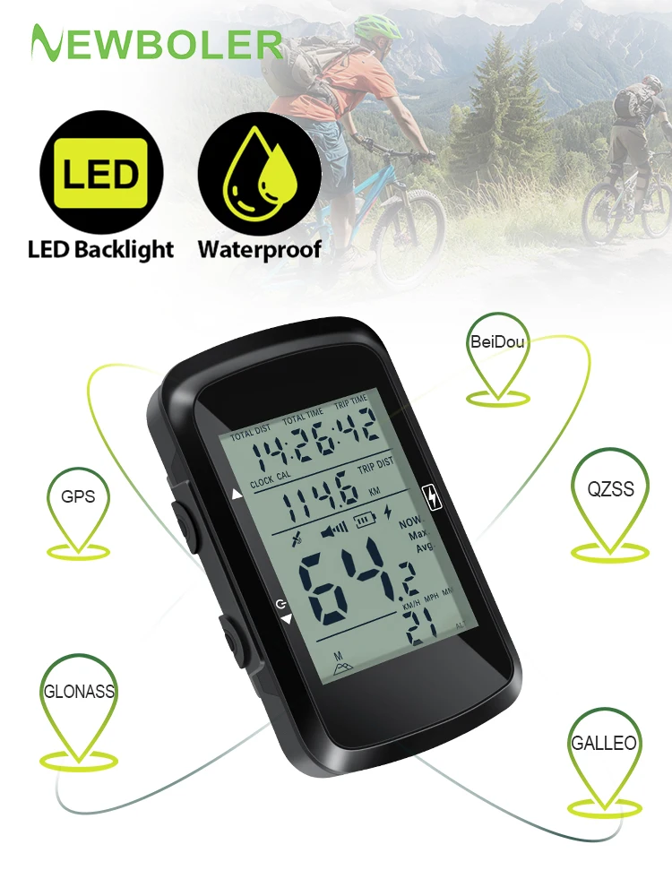 AliExpress NEWBOLER Bicycle Wireless GPS Computer Waterproof Cycling Speedometer MTB Road Bike Computer Bike Accessories