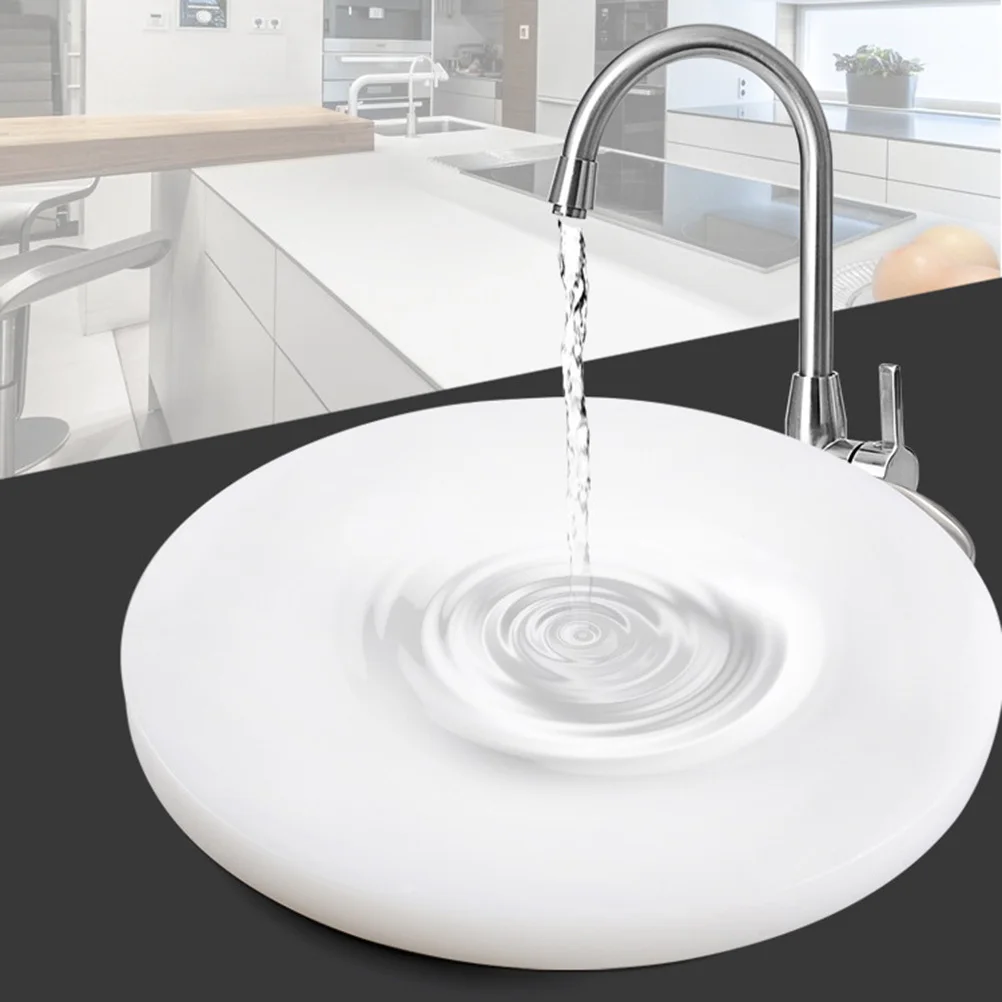 

Круглая пластиковая разделочная доска толщиной 38X2 см, нескользящая кухонная ручка для хранения разделочных блоков, экологически чистая, устойчивая к пятнам