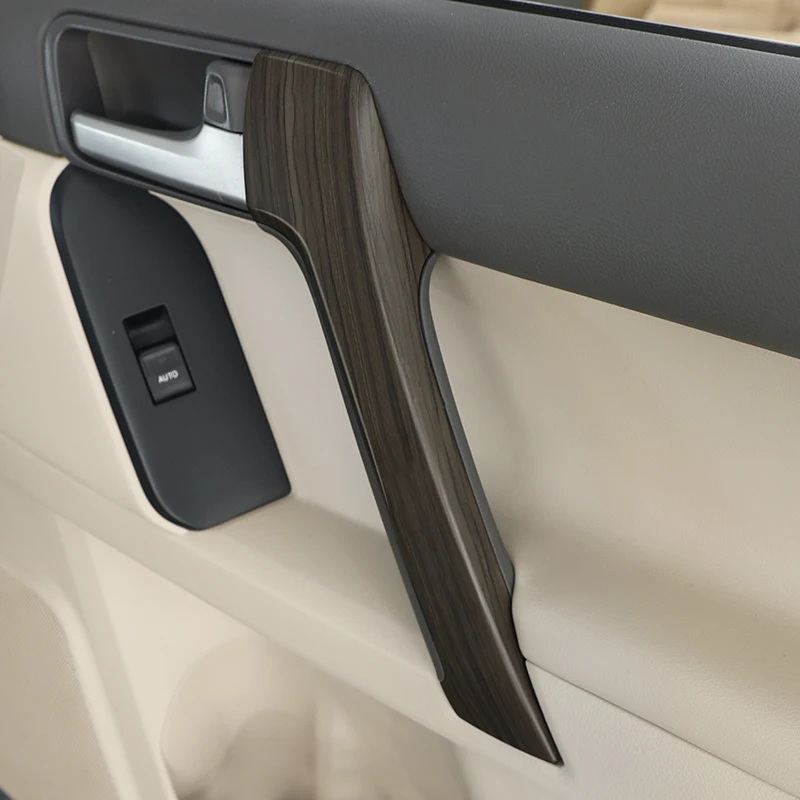 For 2010-2022 Toyota Land Cruiser Prado 150 LC150 FJ150 Interior Modification Accessories Handle Armrest Wood Grain Cover