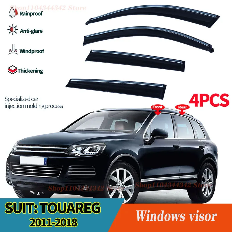 

For VW Touareg 2011-2018 Window visors Rainwater prevention; Covering the sunlight; Anti fog; Snow prevention