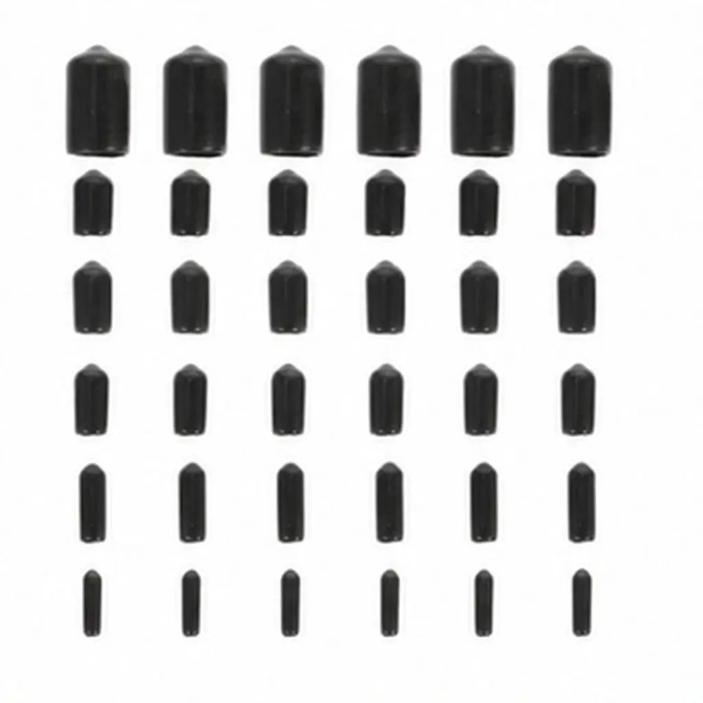 PVC End Caps Thread Protectors for Furniture, Boat Railings, Outdoor Equipment – Flexible Screw Caps Hardware Protection