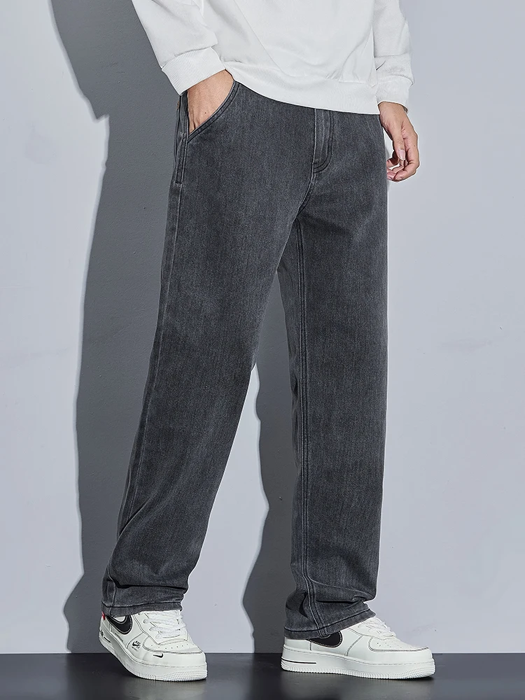 

Men's Straight Jeans Spring Autumn New Straight Casual Loose Pants Comfortable Fashionable Male Clothing Denim Pants