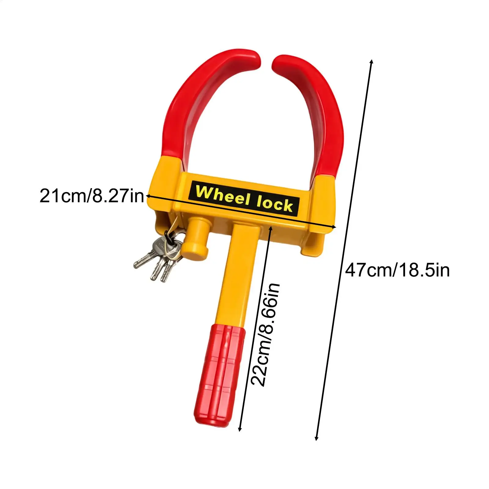 Tire Wheel Lock Heavy Duty Automotive Protection Locking Device Tire Security Wheel Lock for Golf Carts Sedans SUVs Motorcycles