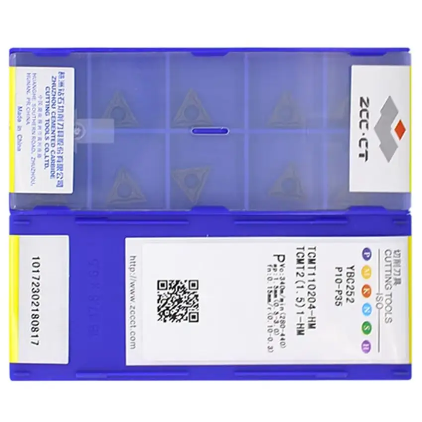 

TCMT110204-HM YBC252/TCMT110204-HM YBC251/TCMT110208-HM YBC252/TCMT110208-HM YBC251 ZCC.CT CNC blade carbide insert turning tool