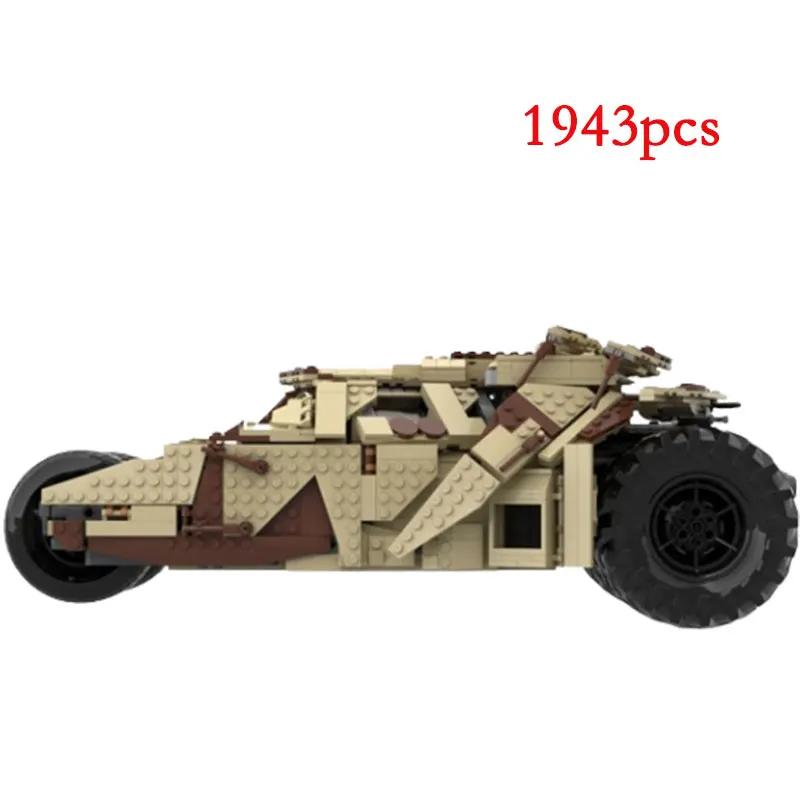 Spot MOC-94647 Small Particle Assembled Building Blocks Bat Car Model Puzzle Children's Gift Ornament Toy Decoration