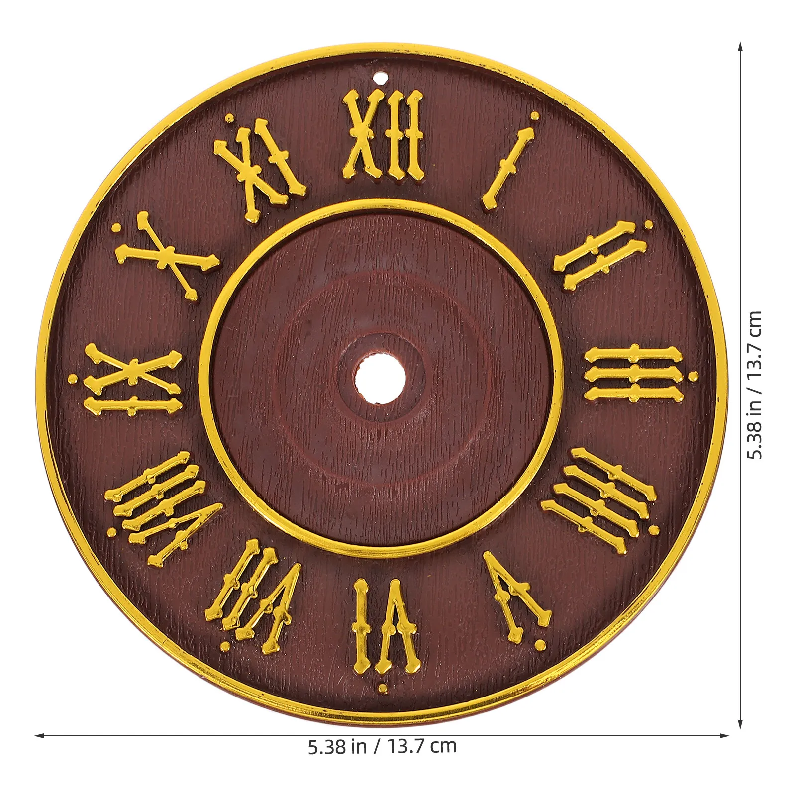 2Pcs Cuckoo Clock Dial Replacement 5.4 Inch Round Clock Face Roman Numerals DIY Repair Parts for Wall Living Room Bedroom