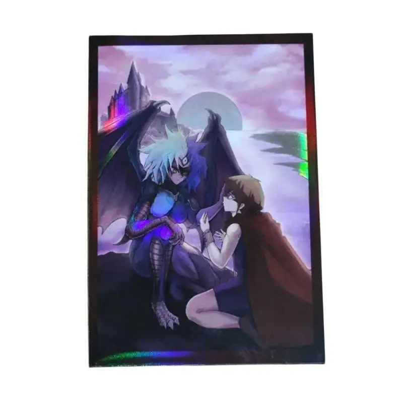 Yu-Gi-Oh! Card holder Jaden Yuki & Yubel DIY laser protective flash sleeve 60 sheets Action Toy Figures Anime Game Collection