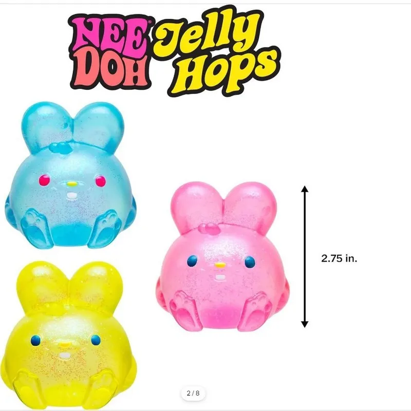 

New rabbit shaped sensory gummy candy cubes, comfortable and stress relieving toys, desktop decorations, blind boxes, fun gifts