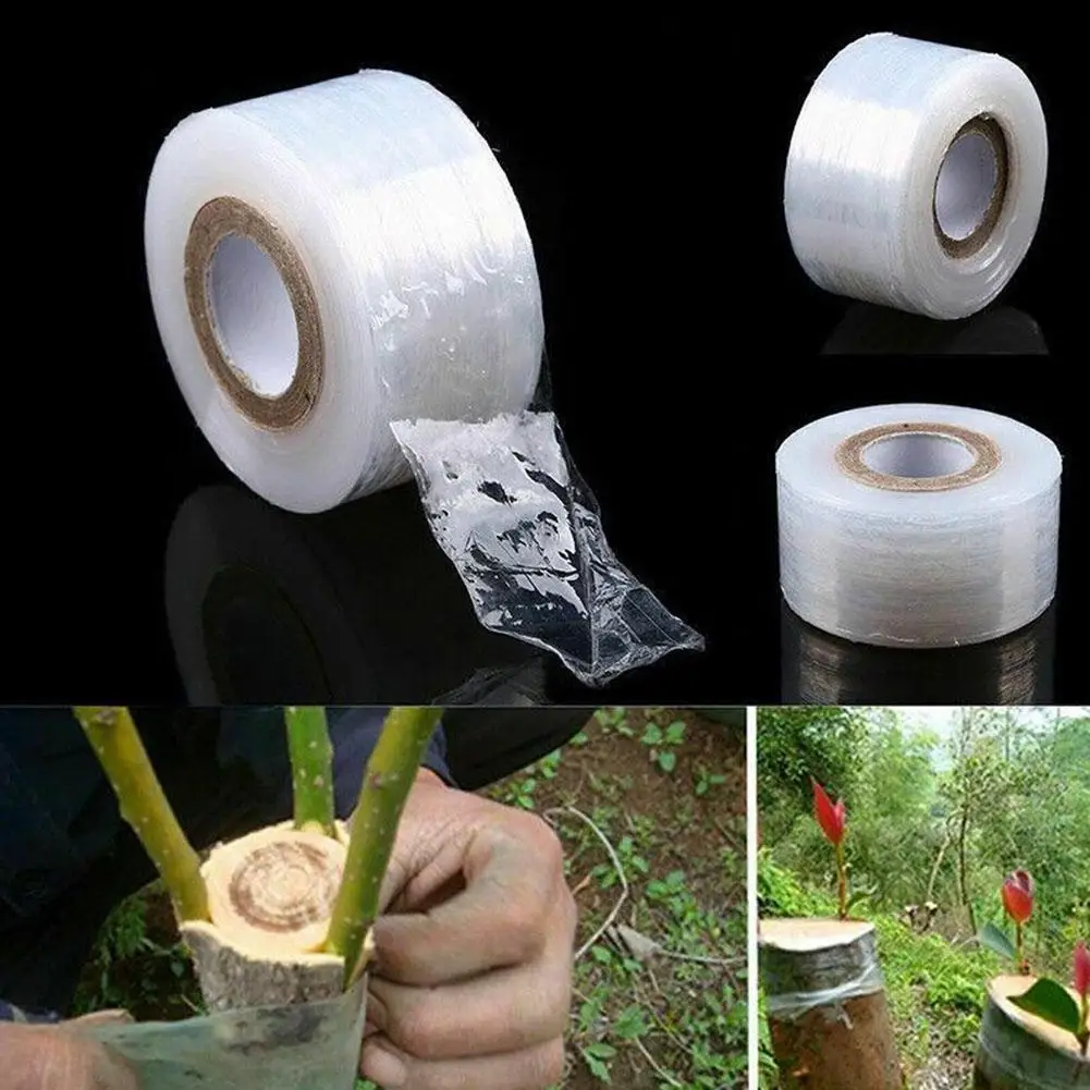 1 Roll 200 Meters Of Stretchable Grafting Tape Garden Tree Plants Seedlings Vine Tomato Grafting Accessories Stretchable Tape