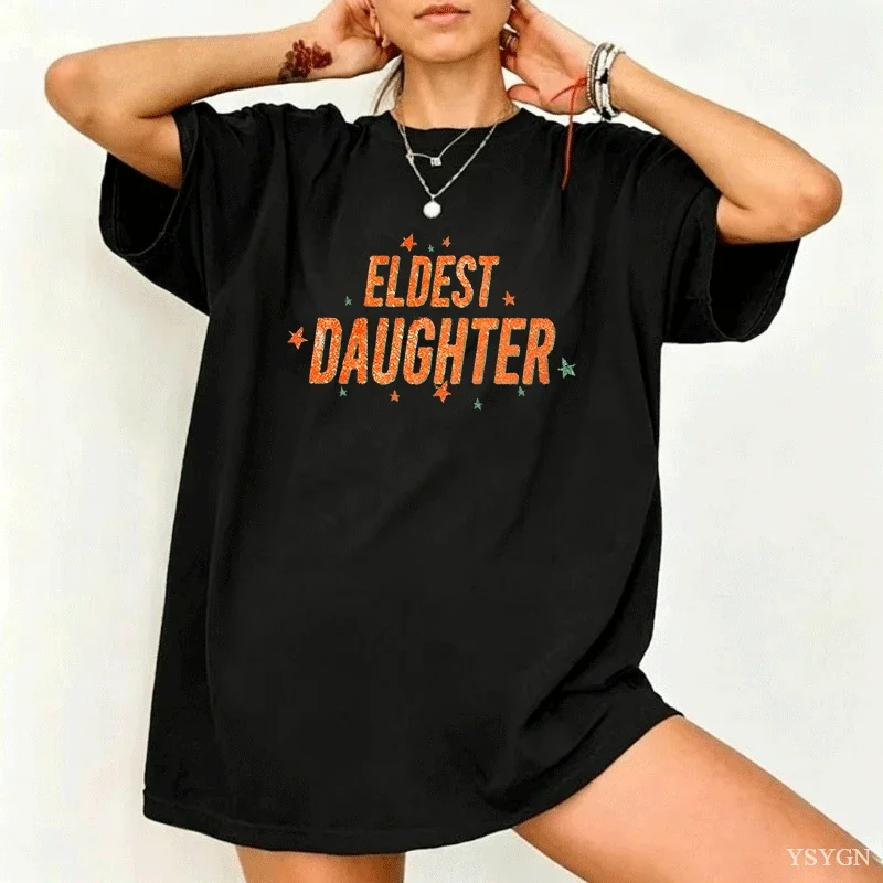Showgirl Era T-Shirt Eldest Daughter Youth Adult T Shirt Showgirl Life Tshirt Vintage Cotton Short Sleeve Women O Neck Tees Y2k