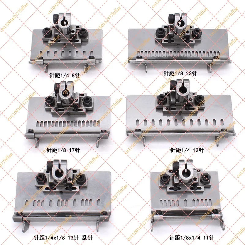 Adjustable All-Steel Presser Foot for Multi-Needle Machines with, Placket Positioning & Movable Stop Attachment