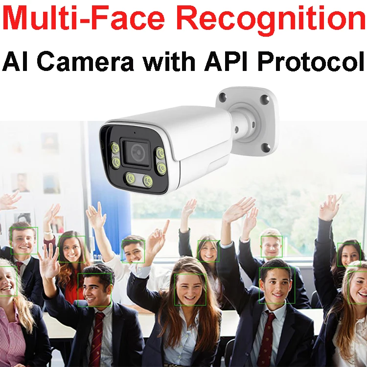 20265MP 8MP High Quality Camera IP POE 4K AI Face Recognition POE CCTV IP Camera SDK API MQTT WebRTC RTMP RTSP ON-VIF