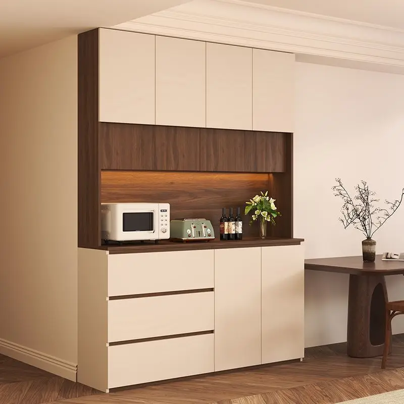 

Solid wood dining side cabinet integrated Chinese tea and wine cabinet guest restaurant multi-functional locker