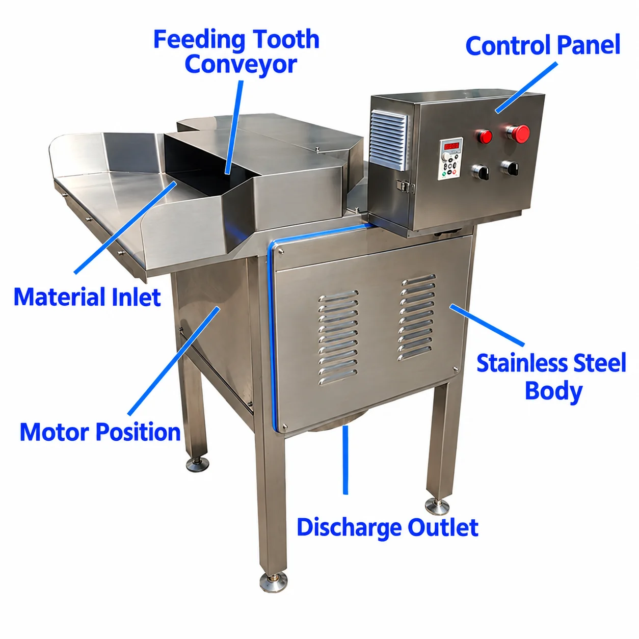 Hot Sale Industrial Squid Fish Pork Floss Making Machine Stainless Steel Meat Floss Processing Machine for Snack Factory