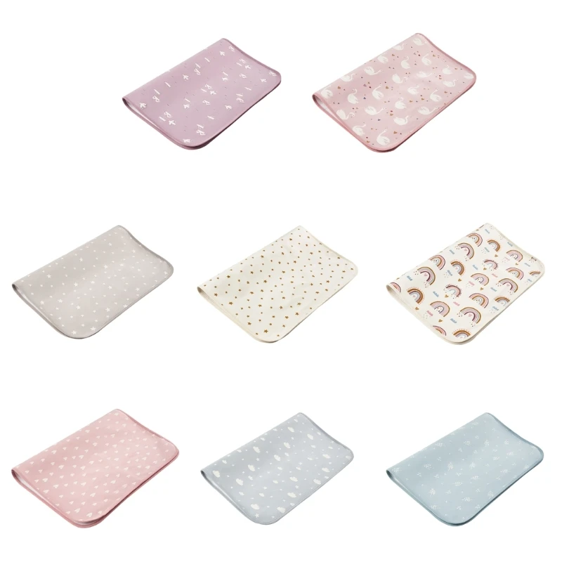 Подкладка для пеленания детских подгузников, хлопковый коврик для пеленания, прочная впитывающая простыня, подкладка для кровати
