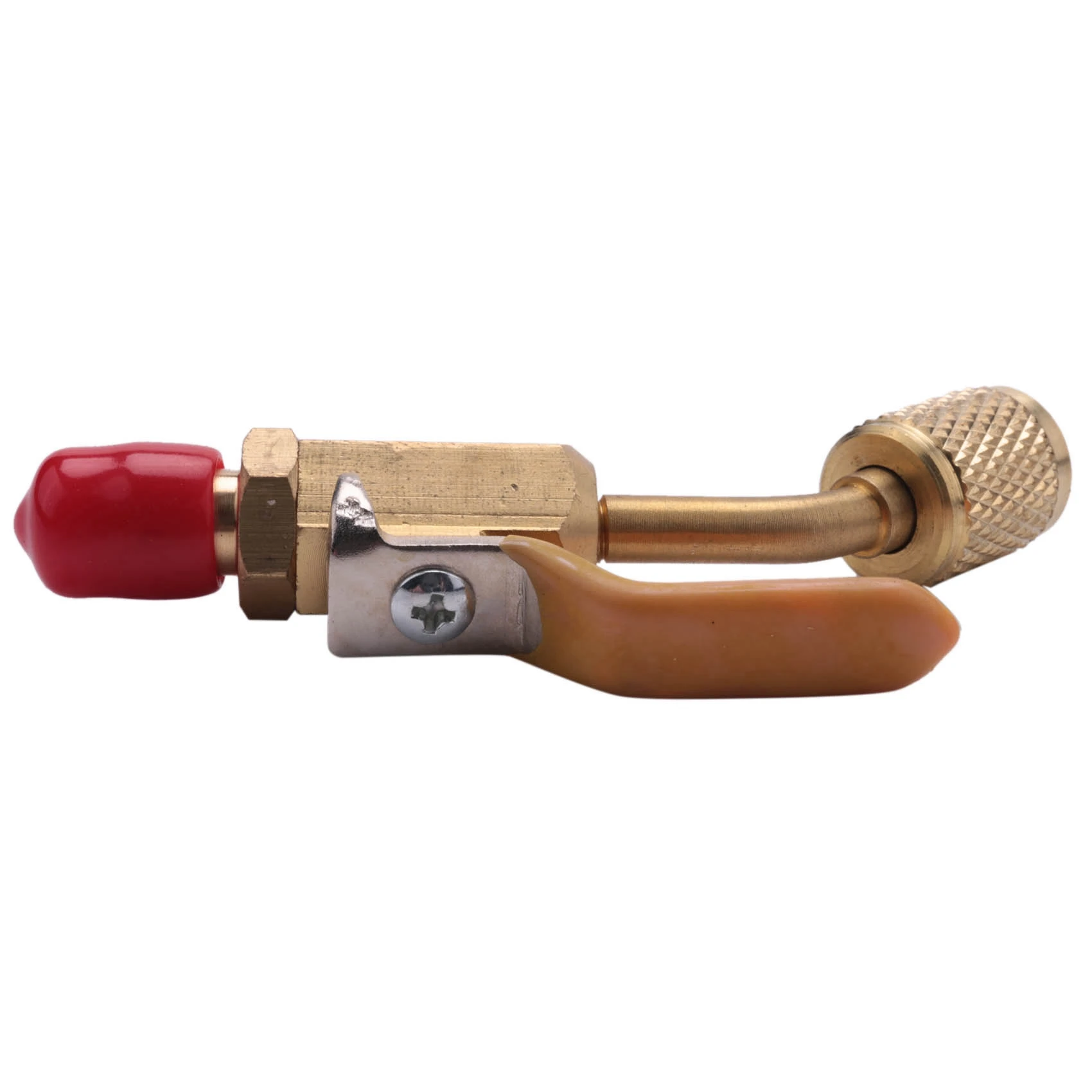 

2X латунные запорные клапаны R410A R134A для шлангов заправки кондиционеров HVAC, 1/4 дюйма, для хладагента переменного тока