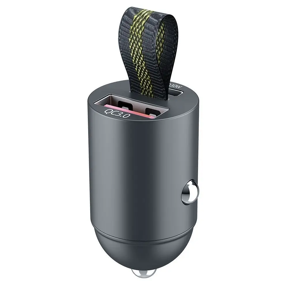 

PD Quick Charge Mini USB Car Charger Most Car Models Dual Port Charger Super Fast Charging Hidden Type-C Charger Adapter Tablet