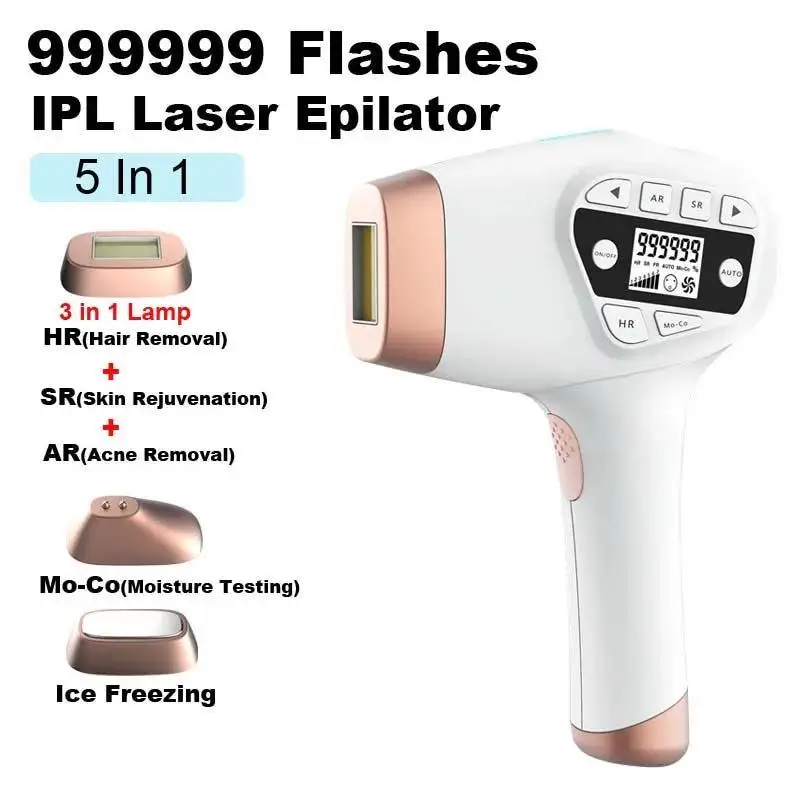 

IPL Laser Hair Removal for Women and Men Home Permanent Hair Removal Device 999999 Flashes Epilator sexmachine Whole Body Use