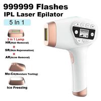 IPL Laser Hair Removal for Women and Men Home Permanent Hair Removal Device 999999 Flashes Epilator sexmachine Whole Body Use