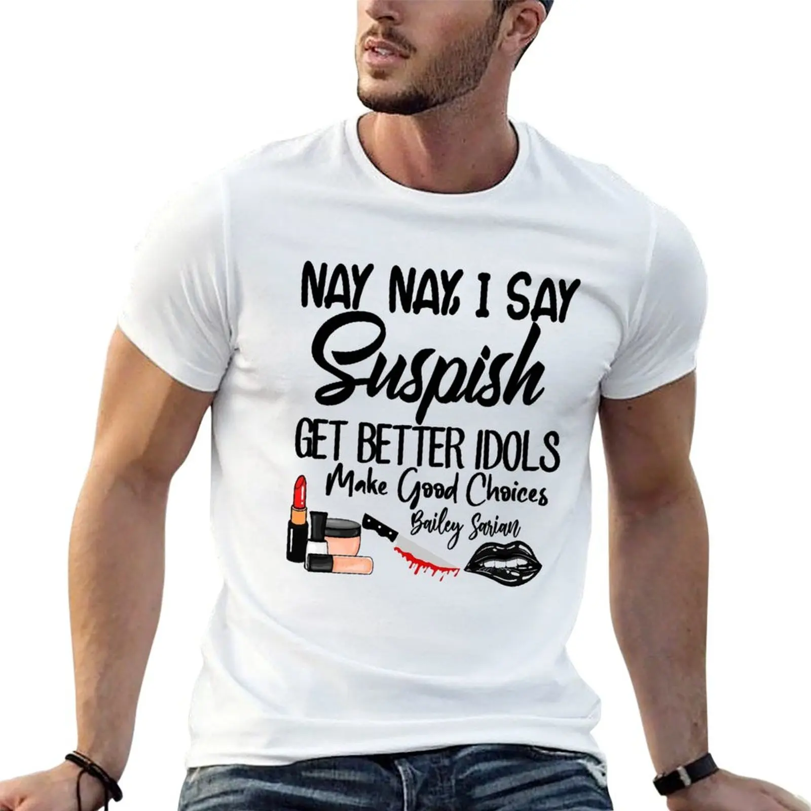 Bailey Sarian Suspish Sticker | Bailey Sarian Suspish makeup Hoodies | Bailey Sarian Suspish Tshirt T-Shirt