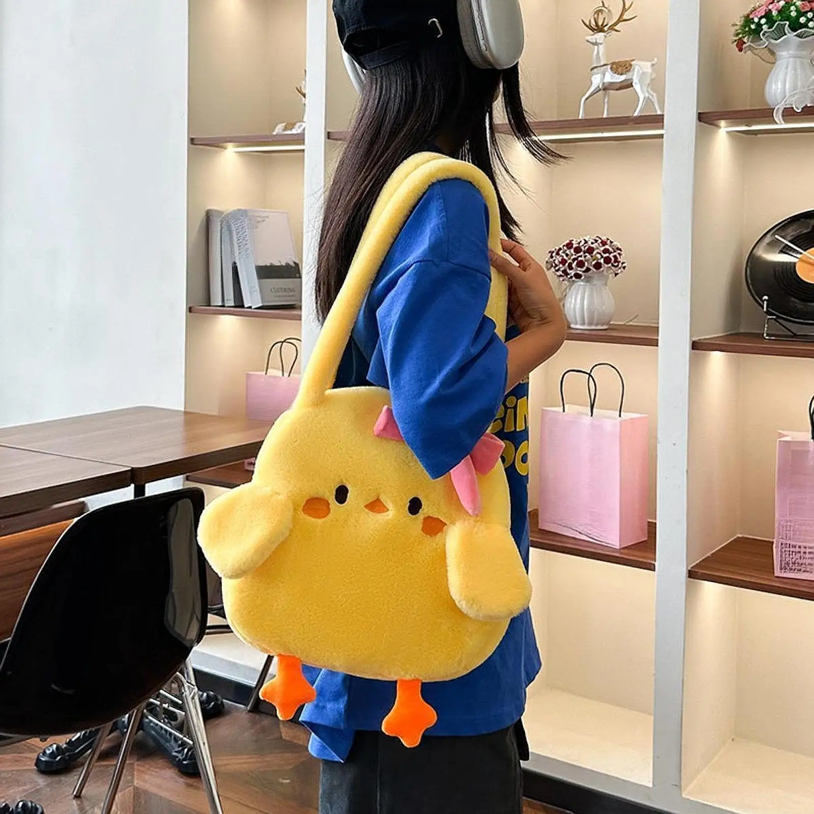 

Chick Shoulder Bag Lightweight Shoulder Purse Large Capacity Shopping Bag Casual