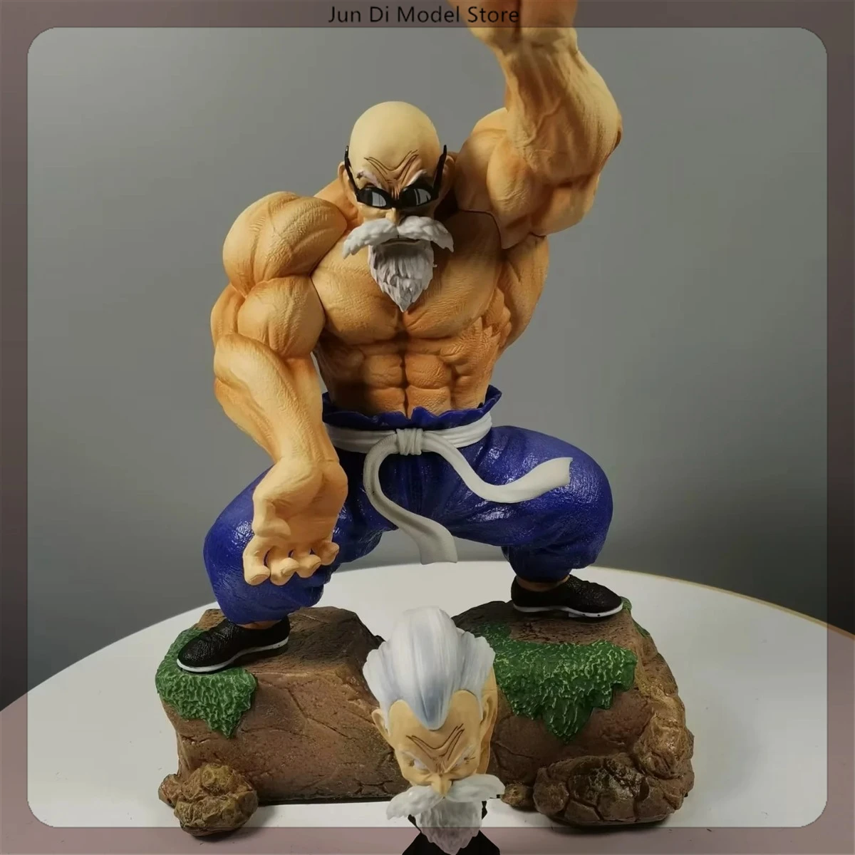 25cm Dragon Ball Master Roshi Muscle Modeling Ka Me Ha Me Ha Anime Figure Model Gk Statue Collection Desktop Decoration Ornament