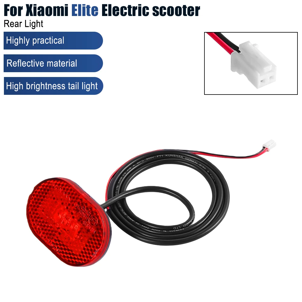 Scooter-Rücklicht, hinterer Kotflügel für Xiaomi Elite Elektroroller, hinterer Schmutzfänger, Rücklichter, Ersatzteile, Zubehör – Detail 1