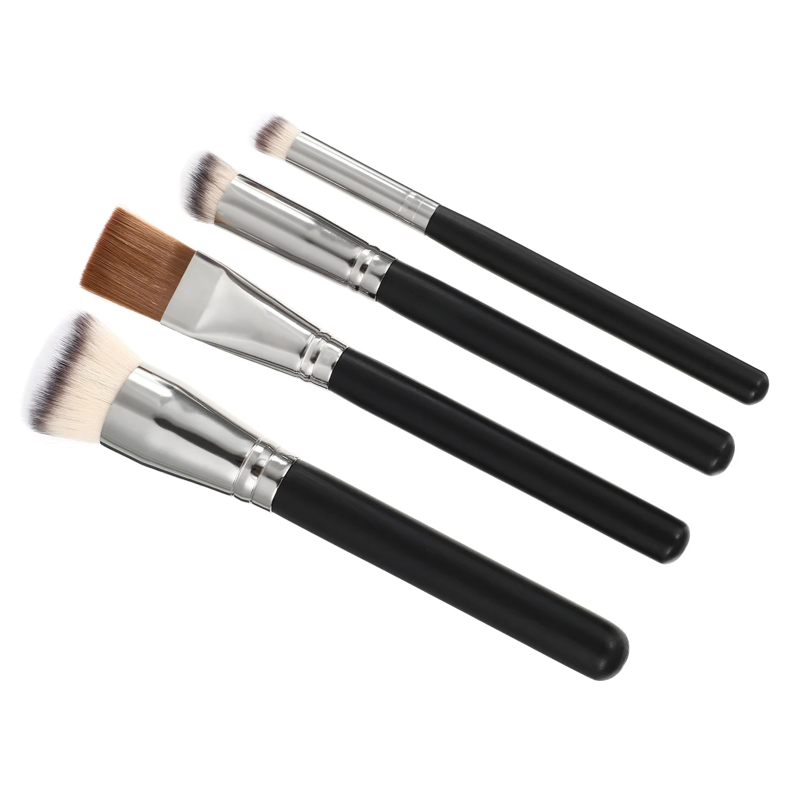 4Pcs Portable Makeup Brushes Foundation Concealer Tools Professional Utensils Skin Safe Soft Texture