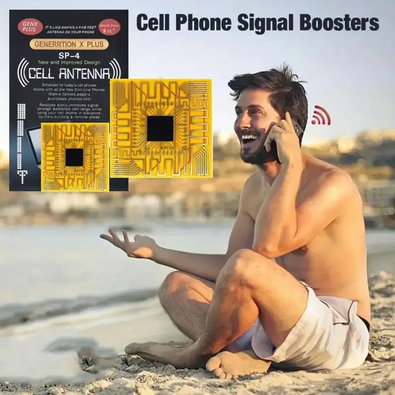 

【C】1Pc Portable Signal Amplifier Mobile Phone Signal Enhancement Sticker Universal Booster for Better Reception
