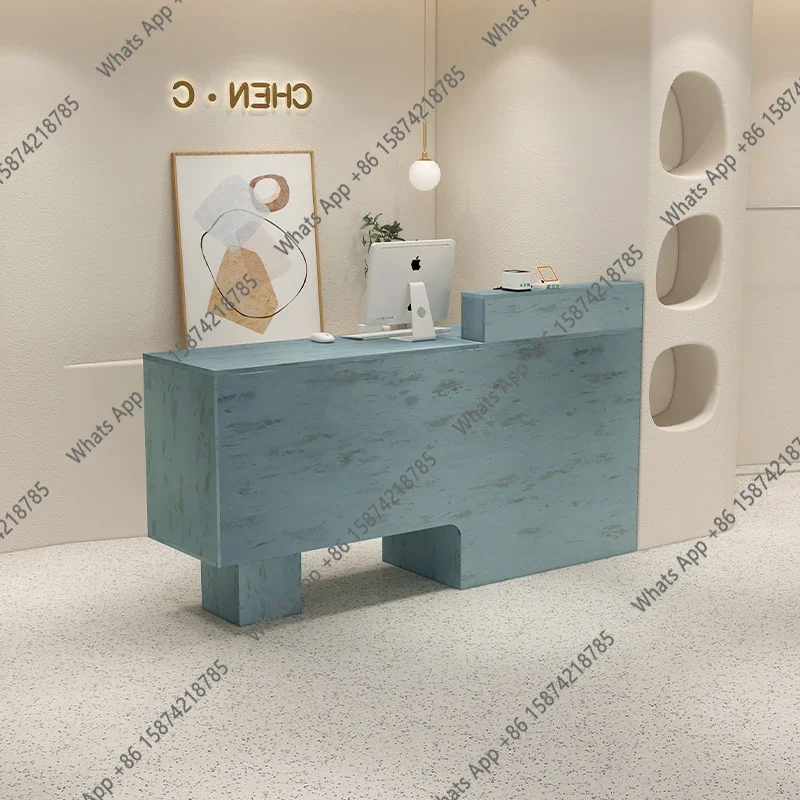 

N67 Современная стойка ресепшн для салона красоты, простой офисный стол для приема гостей, роскошная мебель для салона красоты