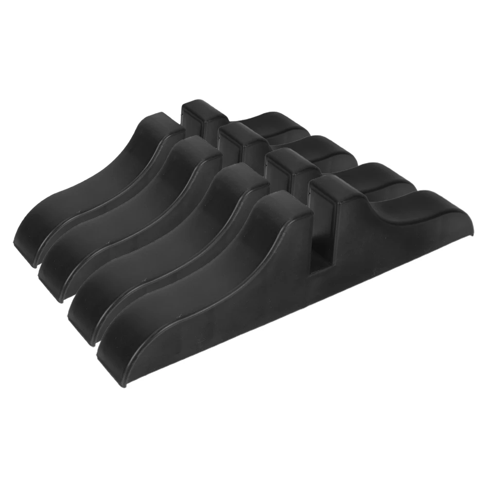 

4pcs Room Divider Screen Partition Base Black Fabric Privacy Screen Feet Holder Sturdy Cpu Fan Support Bracket Plastic