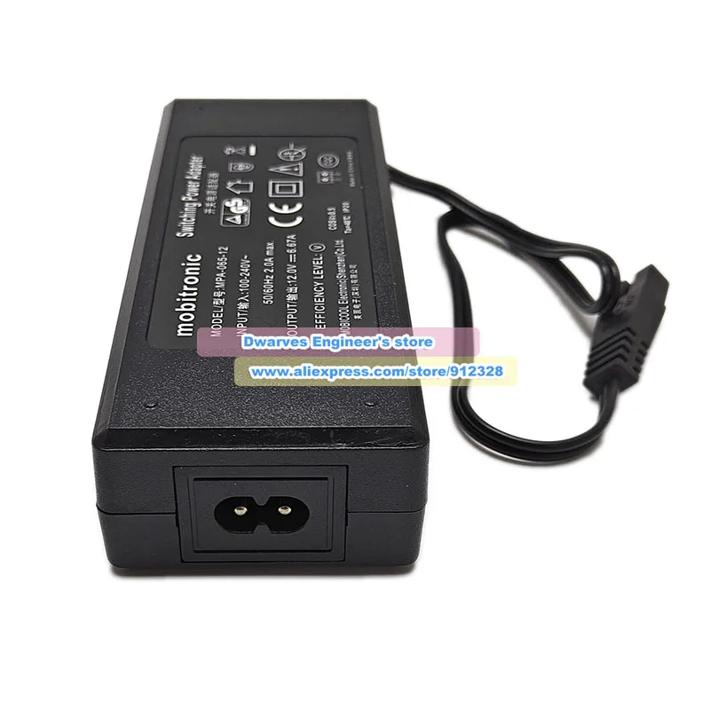 Genuine NSA80ED-120667 Switching Power Adapter 12V 6.67A 80W Mobitronic 82-EC-MPA6512-1 MPA-065-12 for CHILLER UNIT VC-200