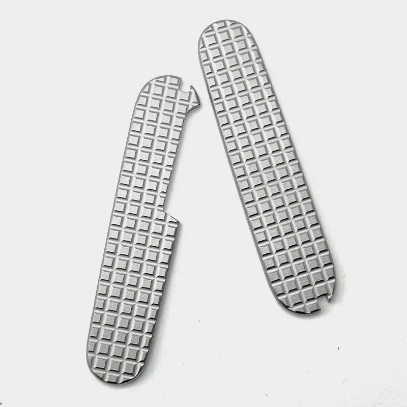 Chip de cuchillo suizo de aleación de titanio de 91mm, Parche de mango TC4 modificado para fabricación de materiales de mango de cuchillo DIY