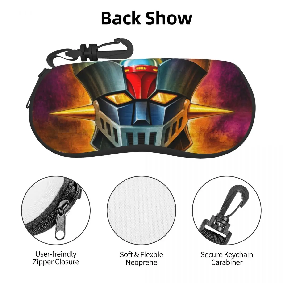 UFO Robot Mazinger Z Eyeglass Glasses Case Women Men Soft Anime Manga Sunglasses Protective Pouch