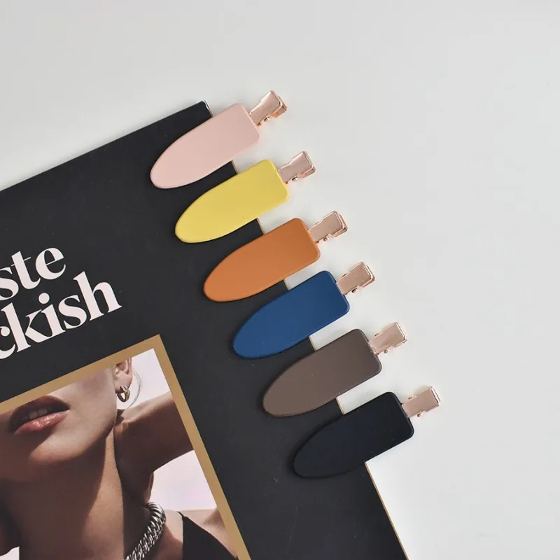 

Модная ацетатная заколка для волос для женщин, невидимая градиентная заколка-краб, нескользящая заколка для челки, аксессуары для тонких волос