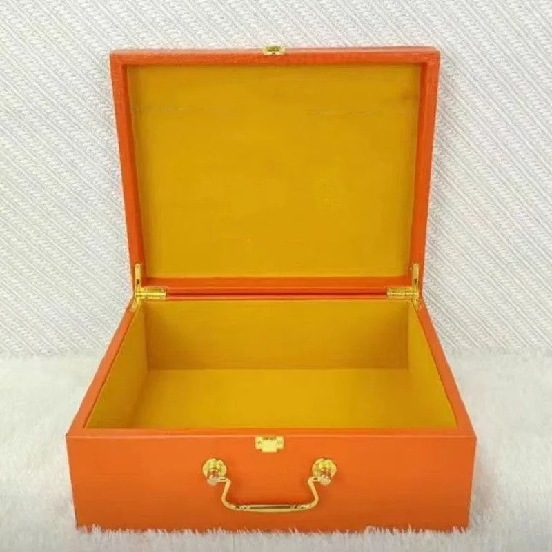 

High Quality Leather Box Crocodile Pattern Packaging Gift Case Flip Cover Box