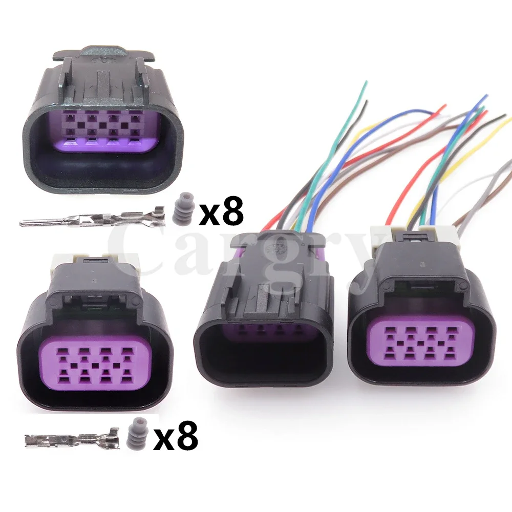 

1 Set 8P 15326835 15326839 AC Assembly Car Male Plug Female Waterproof Socket Automobile Throttle Valve Electrical Connector