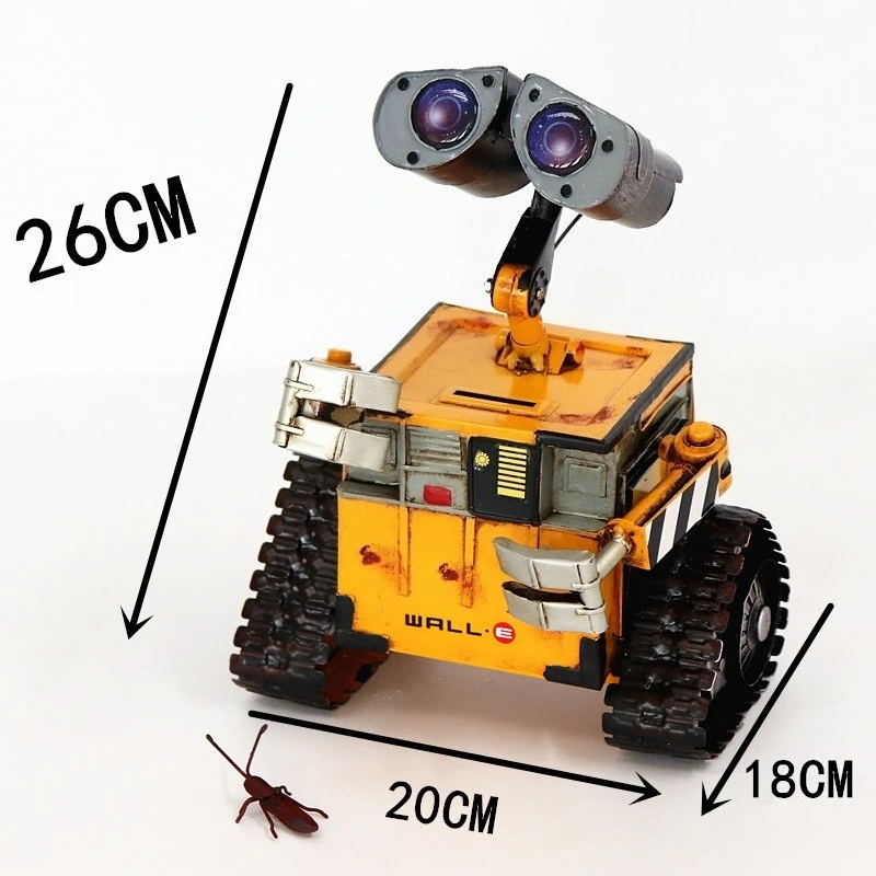 

Cartoon Retro WALL-E Robot Anime Figure storage Desktop Model Ornaments Home Decoration Creative Piggy Bank Birthday Gift Toy
