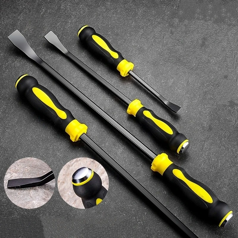 Multi-Function Long Pry Bar 8 12 18 24 inch Motorcycle Tire Crowbar Strike Cap Nail Puller Heavy Duty Car Repair Hand Tools CV-R