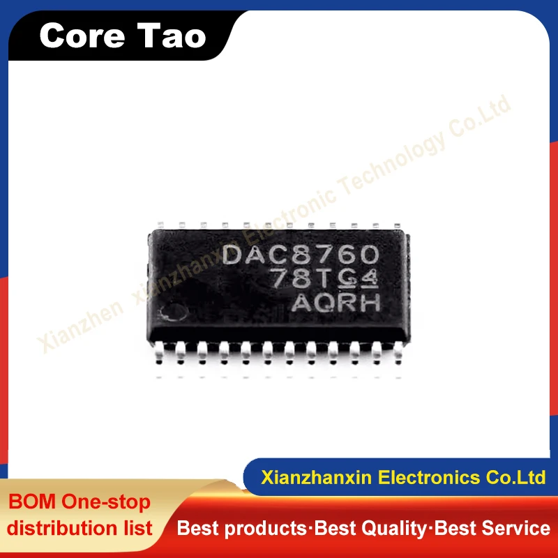 1pcs/lot DAC8760IPWPR DAC8760 HTSSOP24  Digital-to-analog converter IC chips in stock