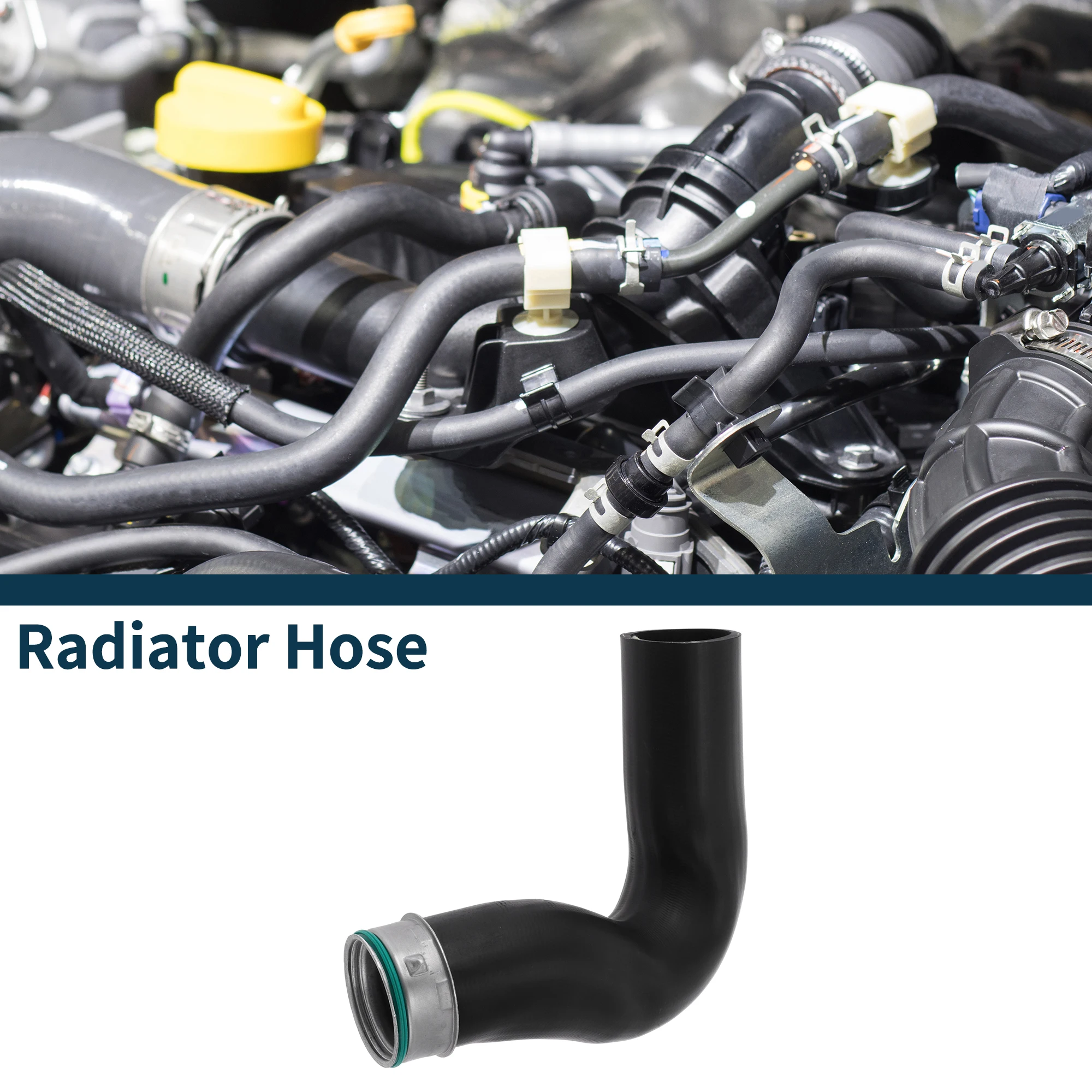 

UXCELL Шланг радиатора, шланг обогревателя для Mercedes-Benz Sprinter 209 CDI 2006-2011, No 9065280382, резиновый шланг повышения, черный, 1 шт.