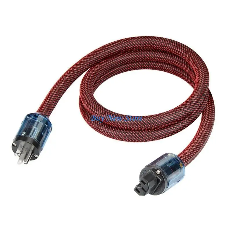 

20CE Braided Power Cable For HiFi Equipment Coppered Enhances Conductivity
