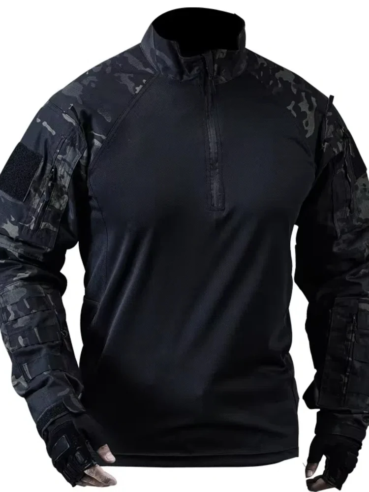 Outdoor Mountaineering Camouflage Long Sleeve Spring-summer Tactical Quick-drying Training Shirt ATFG MCBK