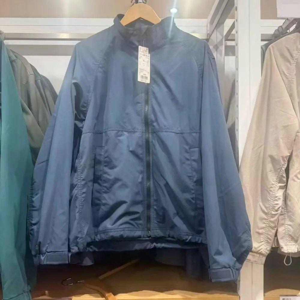 Casual Mens Stand Collar Jacket Windproof Waterproof Outerwear Autumn Winter Fashion Comfortable Zip Up Coat