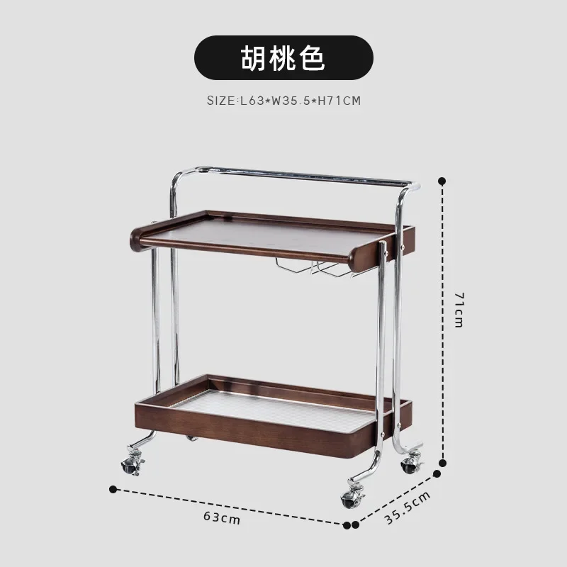 Home Living Room Sofa Storage Side Table Coffee Tables Movable Trolley Study Magazine Bookshelf Bedside Storage Rack