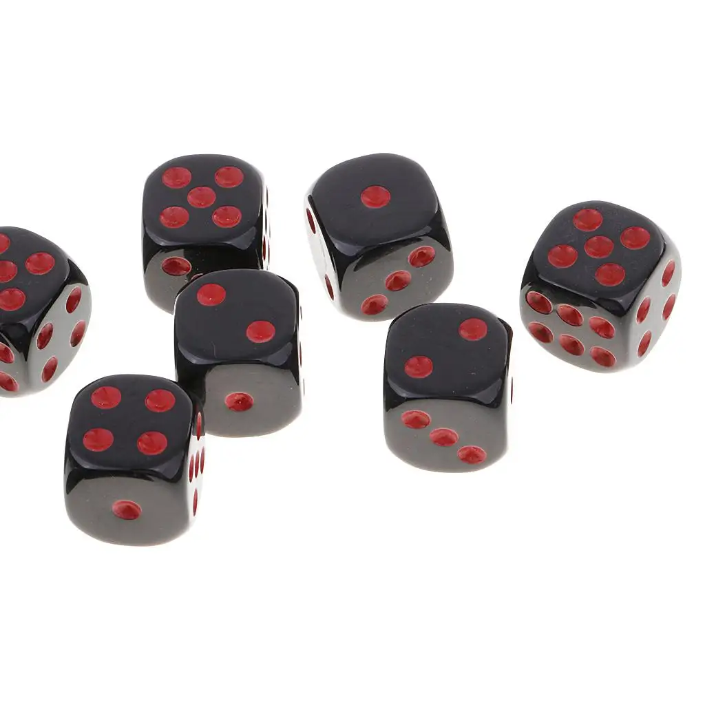 Board Dices Set Plastic D6 Dice Durable Game Accessories for DND RPG Family and Friend Gatherings