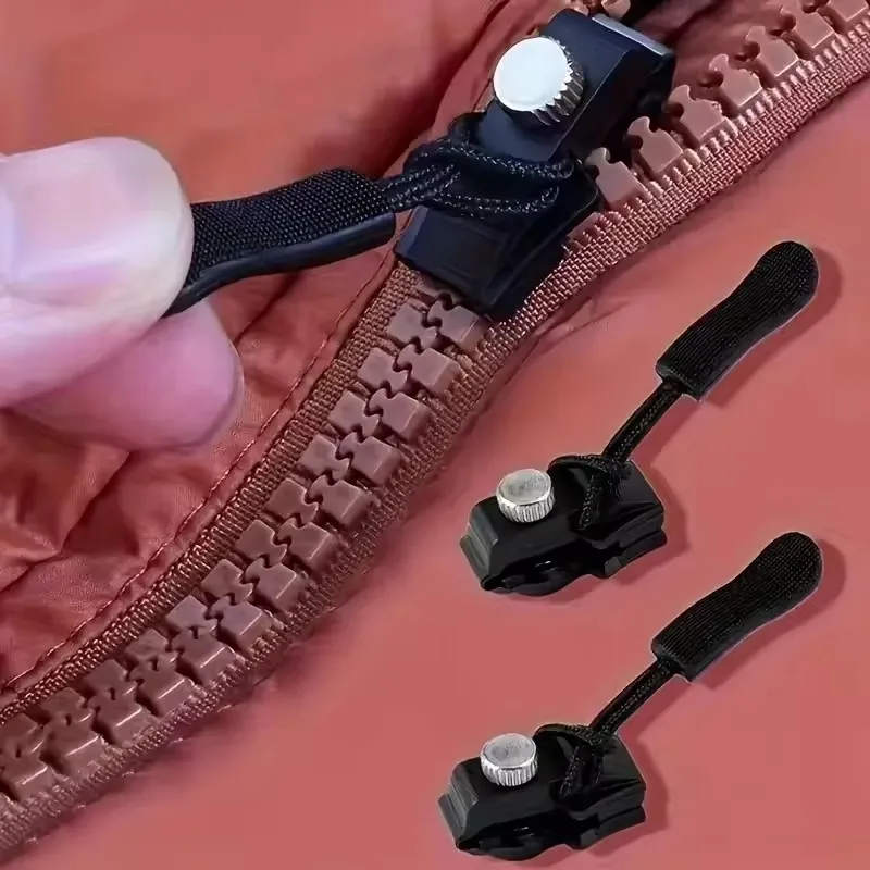 Universal Zipper Repair Kit Quick Instant Detachable Zipper Head Replacement Zipper Slider Pull Jacket Bags Coat DIY Sew 3-60Pcs