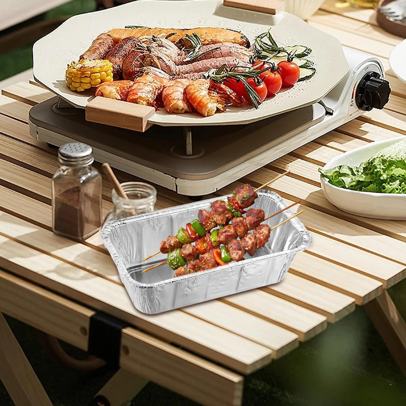 

Aluminum Drip Pans For Grill Aluminum Foil Grilling Drip Pan Liners 125 Pieces Oil Dripping Collection Tray BBQ Supplies For