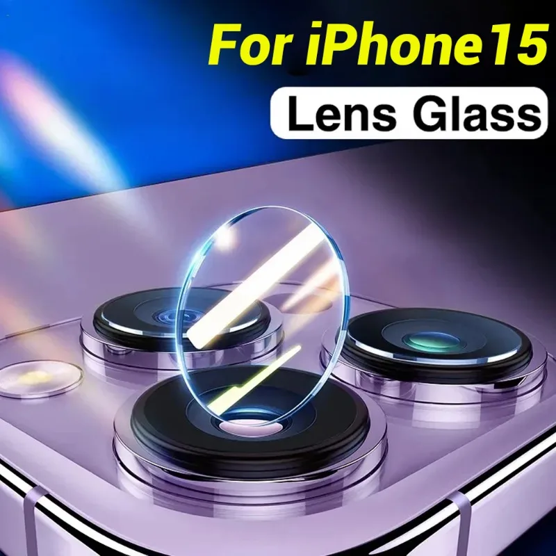 1/5Sets Rear Camera Tempered Glass Lens Protector for iPhone 15 Pro/iPhone 15 Pro Max Case-friendly Camera Lens Tempered Glass