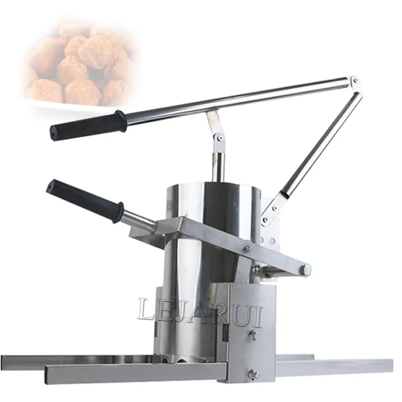 

Stainless Steel Meatball Forming Machine Hand Press Meat Ball Maker Manual Beef Fish Ball Extruding Machine